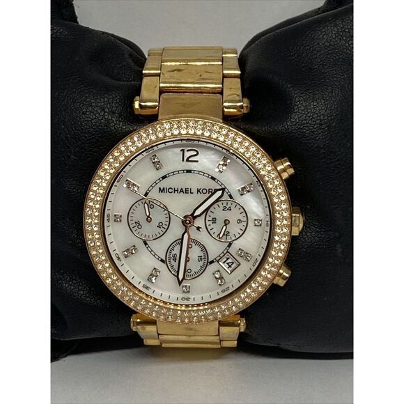 Michael Kors Parker MK5491 Women Stainless Steel Analog Dial Quartz Watch JK299 - Picture 3 of 12